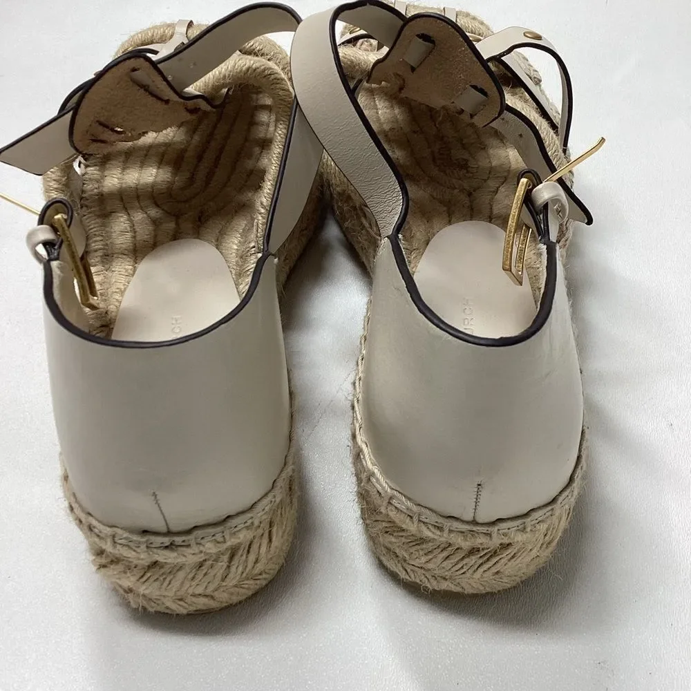 Tory Burch Fisherman Platform‎ Espadrille Sandal Size 10.5